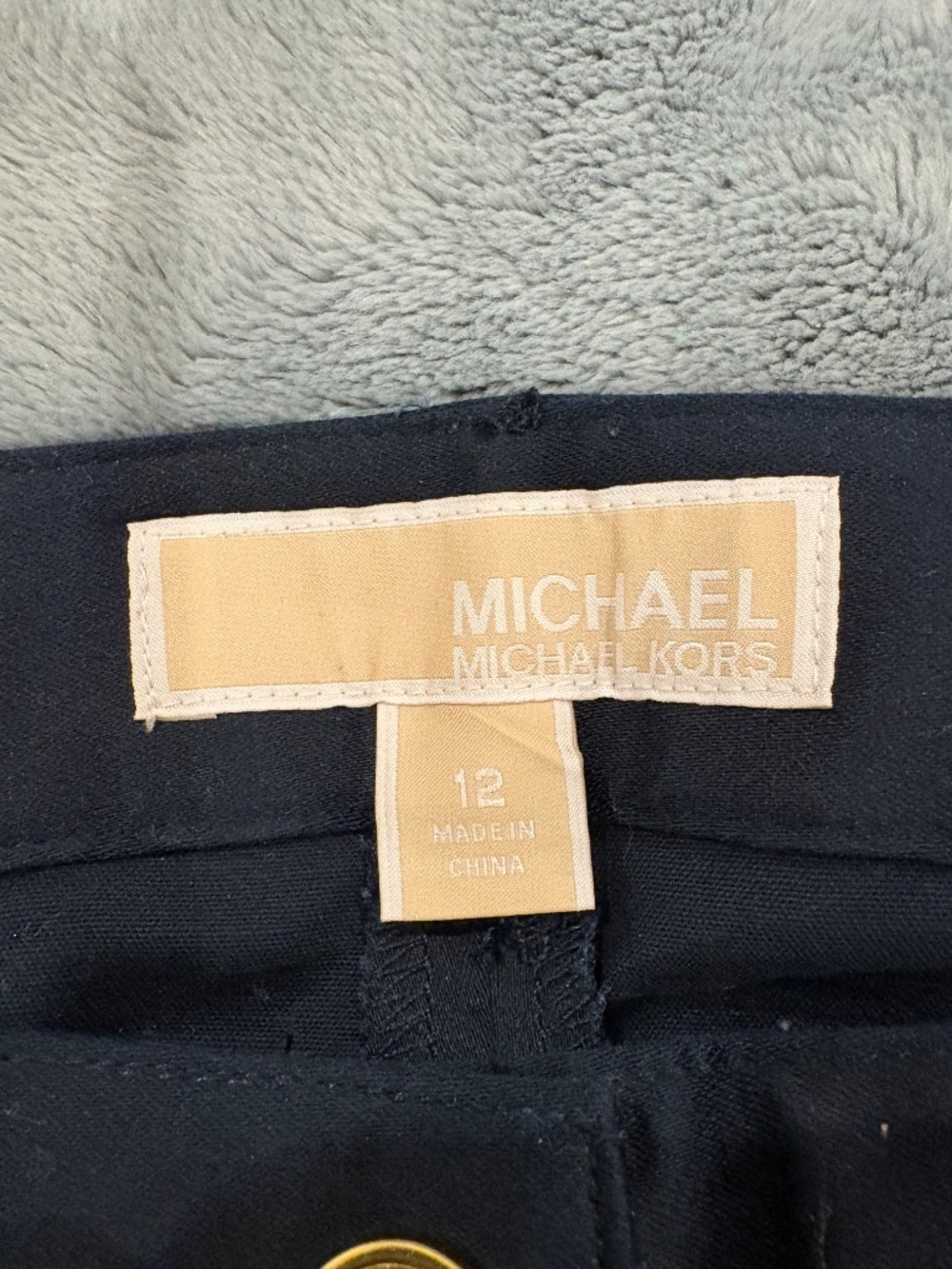 MICHAEL KORS "Basics" Tapered Legs Canvas Pants - Picture 3 of 5